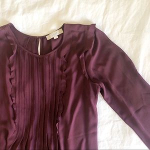 Loft pintucked blouse.